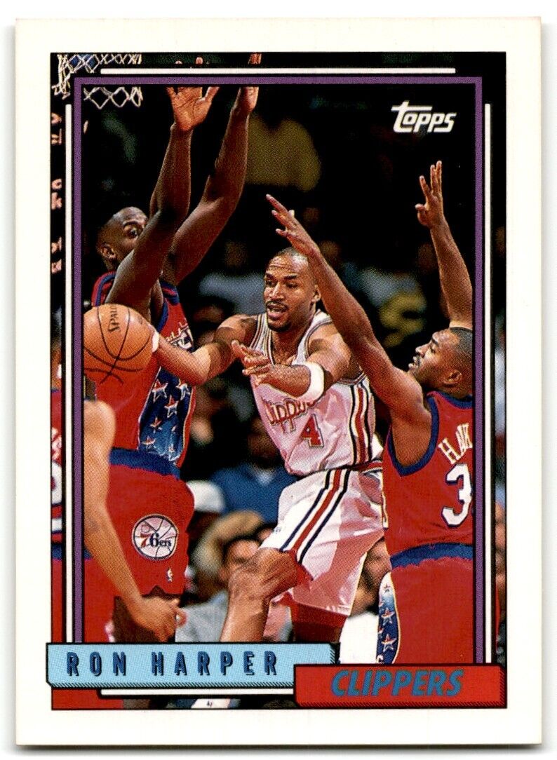 1992-93 Topps Ron Harper Los Angeles Clippers #80