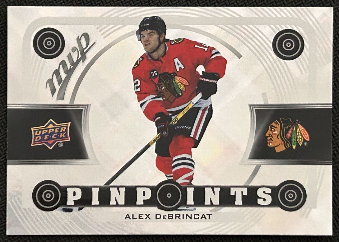 2022-23 Upper Deck MVP Pinpoints Alex DeBrincat Chicago Blackhawks #PP-11