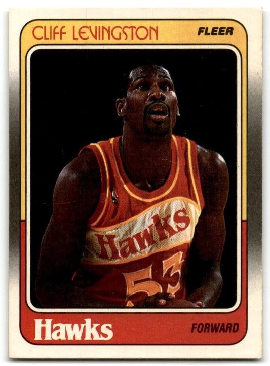 1988-89 Fleer Cliff Levingston Atlanta Hawks #2