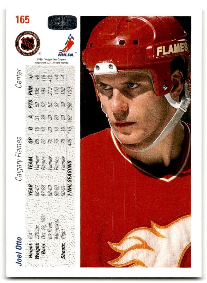 1991-92 Upper Deck Joel Otto Calgary Flames #165