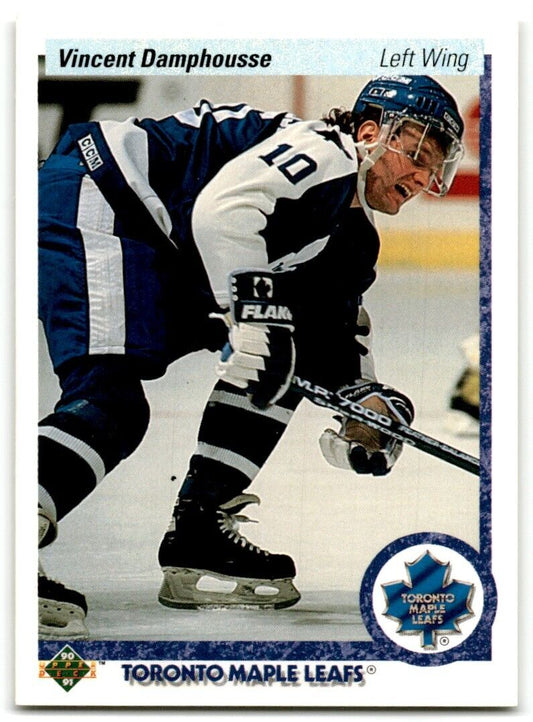 1990-91 Upper Deck Vincent Damphousse Toronto Maple Leafs #224