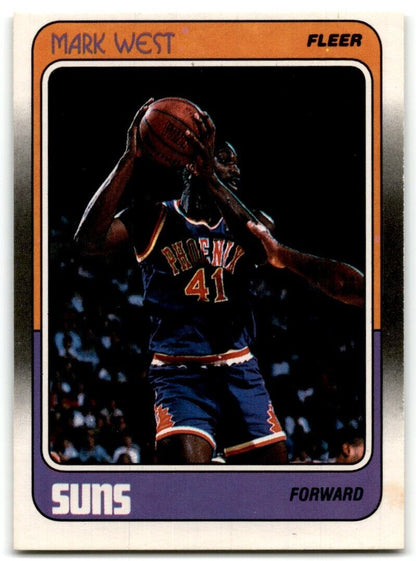 1988-89 Fleer Mark West Rookie Phoenix Suns #91