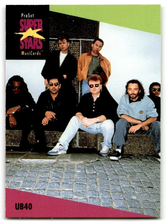 1991-92 ProSet Super Stars MusiCard UB40 #102