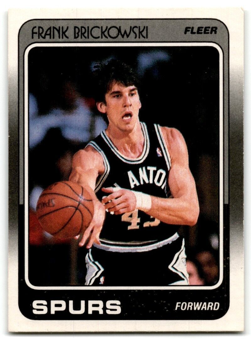 1988-89 Fleer Frank Brickowski Rookie San Antonio Spurs #103