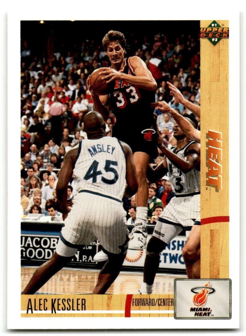 1991-92 Upper Deck Alec Kessler Rookie Miami Heat #194