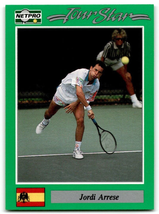 1991 Protennis player Cards Netpro Tour Star Jordi Arrese #91