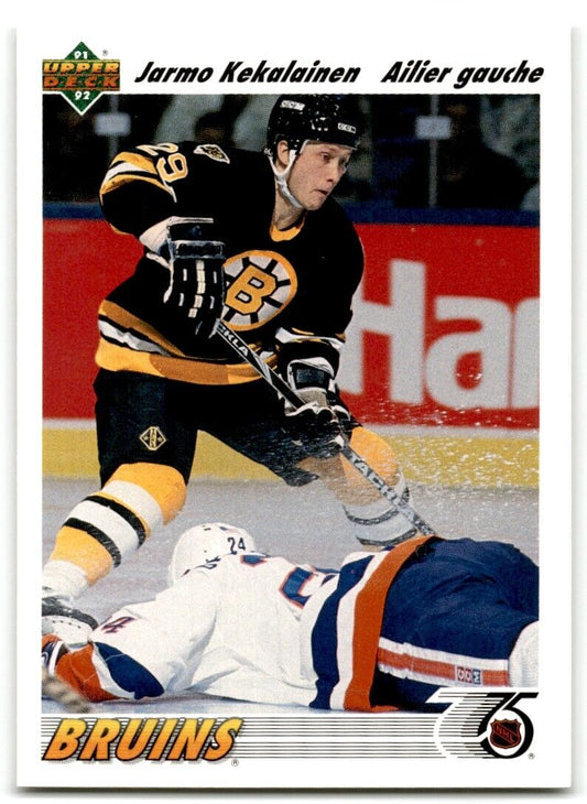 1991-92 Upper Deck French Jarmo Kekalainen Rookie Boston Bruins #108