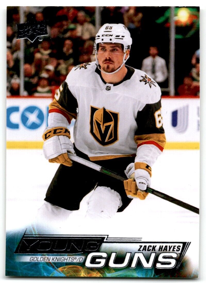 2022-23 Upper Deck Young Guns Zack Hayes Rookie Vegas Golden Knights #242