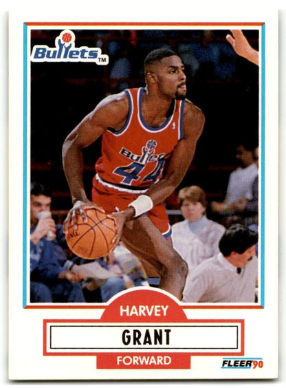 1990-91 Fleer Harvey Grant Washington Bullets #192