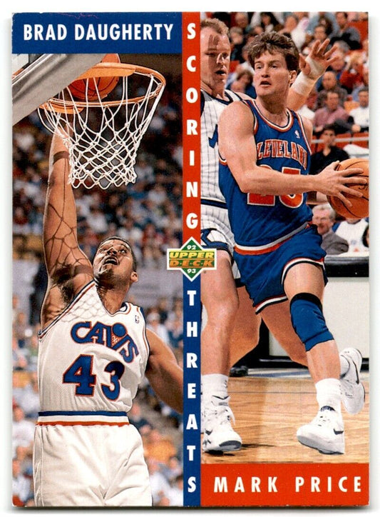 1992-93 Upper Deck Brad Daugherty/Mark Price Cleveland Cavaliers #498