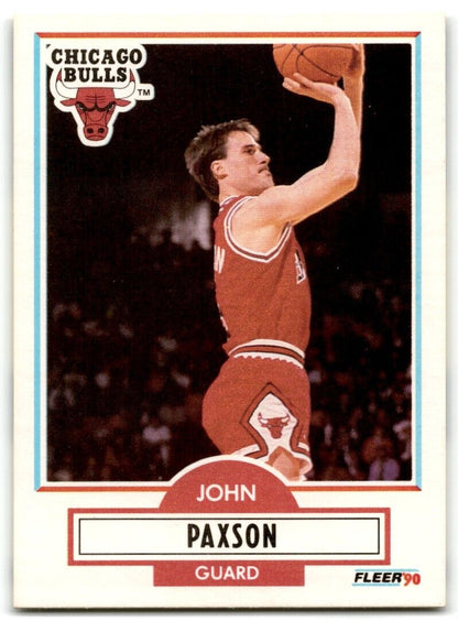 1990-91 Fleer John Paxson Chicago Bulls #28