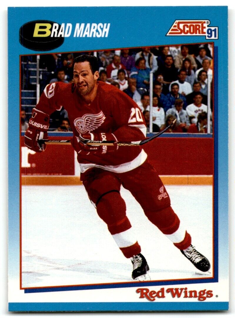 1991-92 Score Canadian Brad Marsh Detroit Red Wings #416