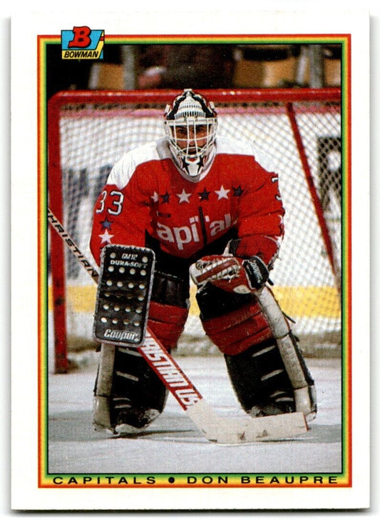 1990-91 Bowman Don Beaupre Washington Capitals #72