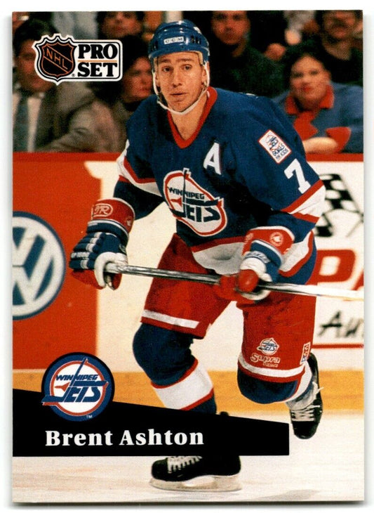 1991-92 Pro Set Brent Ashton Winnipeg Jets #272