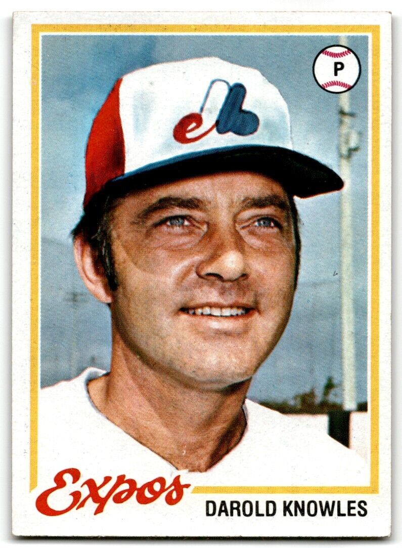 1978 Topps Darold Knowles Montreal Expos #414