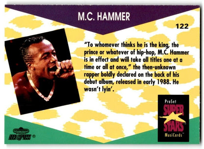 1991-92 ProSet Super Stars MusiCard M.C. Hammer #122