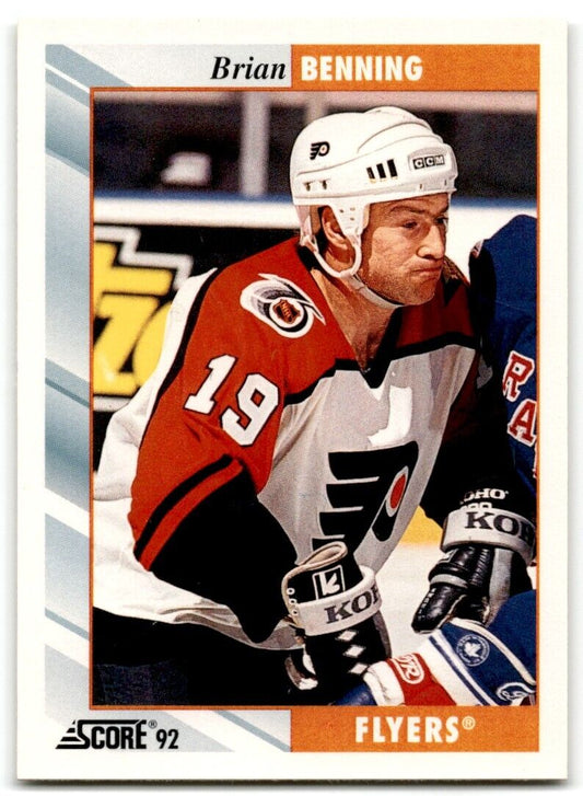 1992-93 Score Brian Benning Philadelphia Flyers #133