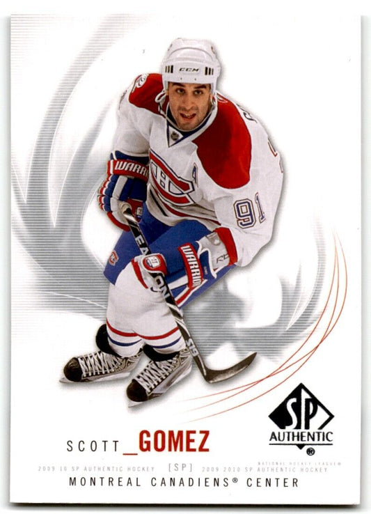 2009-10 SP Authentic Scott Gomez Montreal Canadiens #47