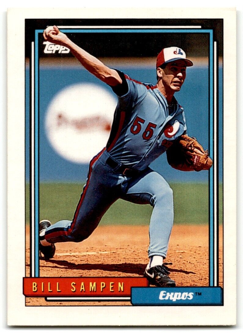 1992 Topps Bill Sampen Montreal Expos #566