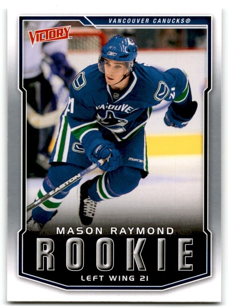 2007-08 Upper Deck Victory Mason Raymond Rookie Vancouver Canucks #322