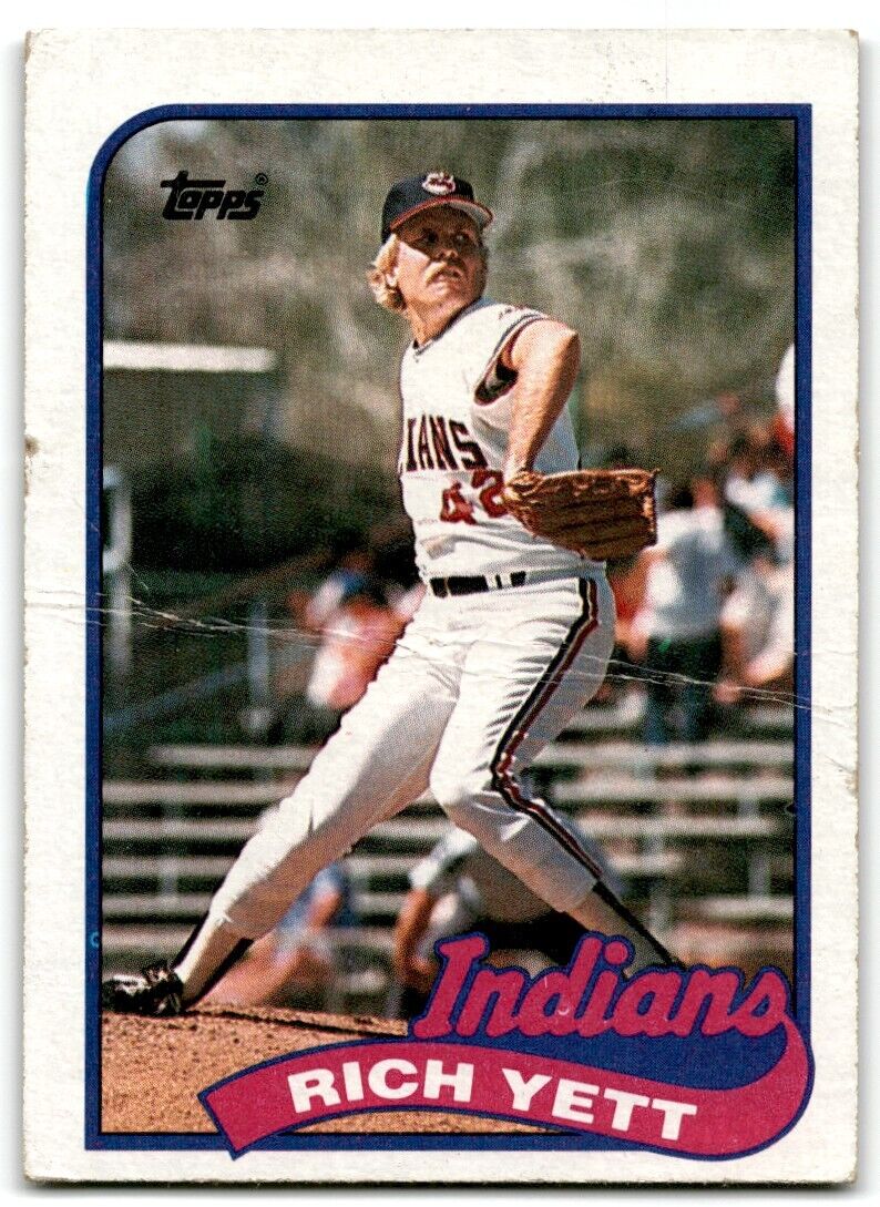 1989 Topps Rich Yett Cleveland Indians #363