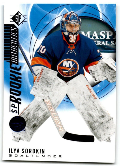 2020-21 Upper Deck Rookie SP Authentic Ilya Sorokin Rookie New York Islanders