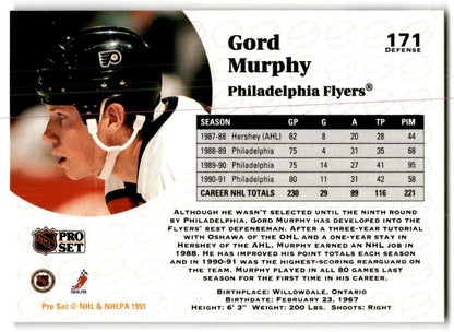 1991-92 Pro Set Gord Murphy Philadelphia Flyers #171