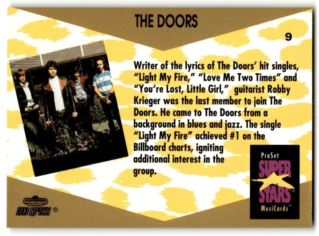 The Doors ProSet Super Star MusiCards (Card #9)