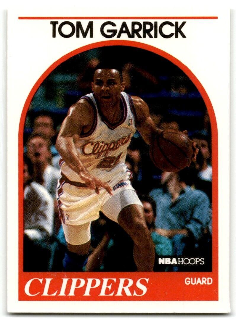 1989-90 Hoops Tom Garrick Rookie Los Angeles Clippers #91