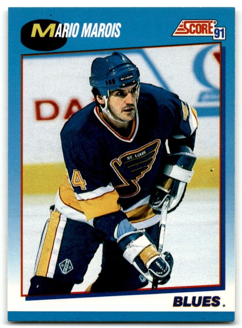 1991-92 Score Canadian Mario Marois St. Louis Blues #546