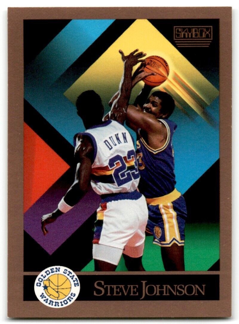 1990-91 SkyBox Steve Johnson Golden State Warriors #384