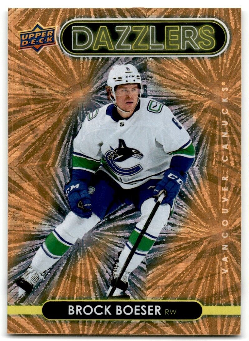 2021-22 Upper Deck Dazzlers Brock Boeser Vancouver Canucks #DZ-43