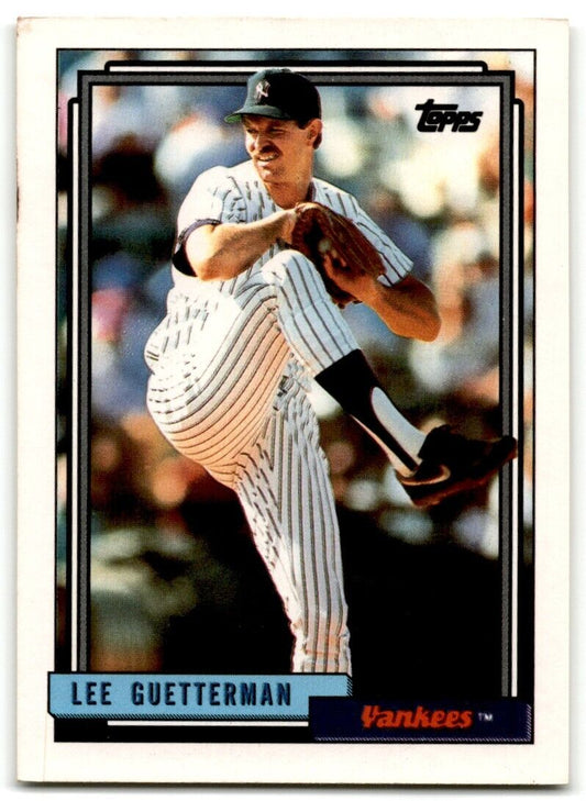 1992 Topps Lee Guetterman New York Yankees #578