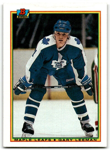 1990-91 Bowman Gary Leeman Toronto Maple Leafs #155