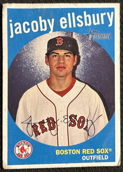 2008 Topps Heritage Jacoby Ellsbury Boston Red Sox #6