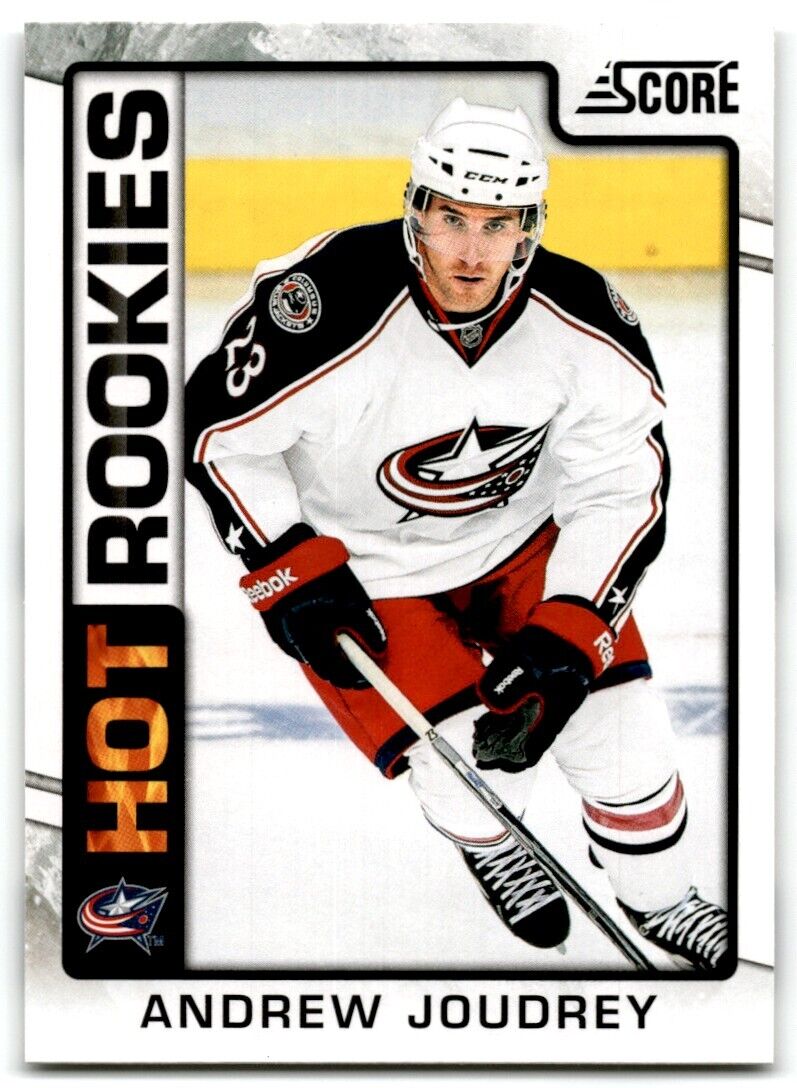 2012-13 Score Hot Rookies Andrew Joudrey Rookie Columbus Blue Jackets #502