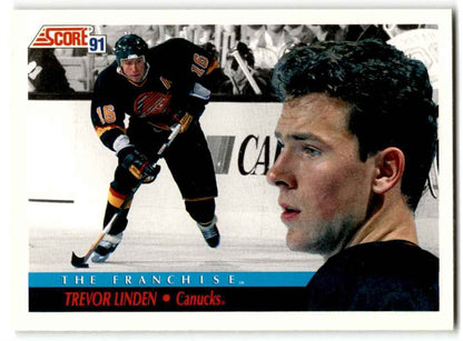 1991-92 Score Canadian English Trevor Linden Vancouver Canucks #369