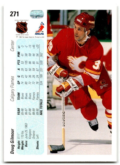 1990-91 Upper Deck Doug Gilmour Calgary Flames #271