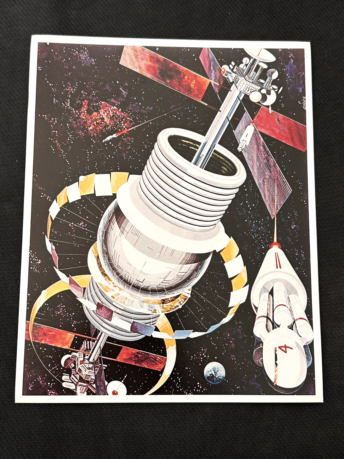 NASA Concept of a space settlement official litho