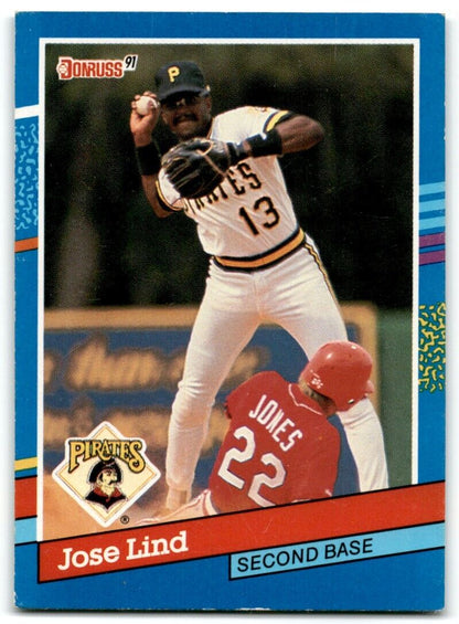 1991 Donruss Jose Lind Pittsburgh Pirates #58