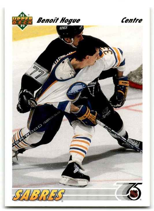 1991-92 Upper Deck Benoit Hogue Buffalo Sabres #159