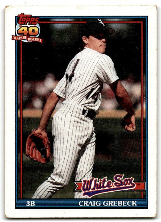 1991 Topps Craig Grebeck Chicago White Sox #446