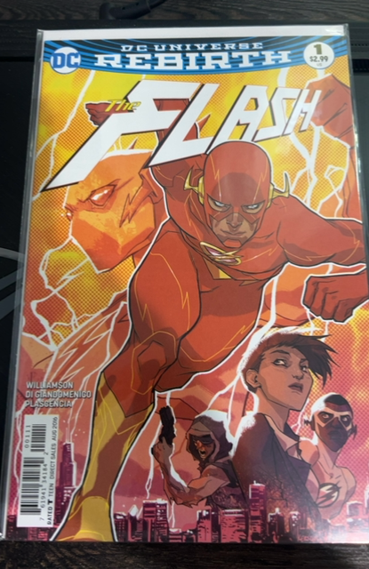 THE FLASH #1 DC Comics REBIRTH 1st Appearance GODSPEED 2016 Direct Sales