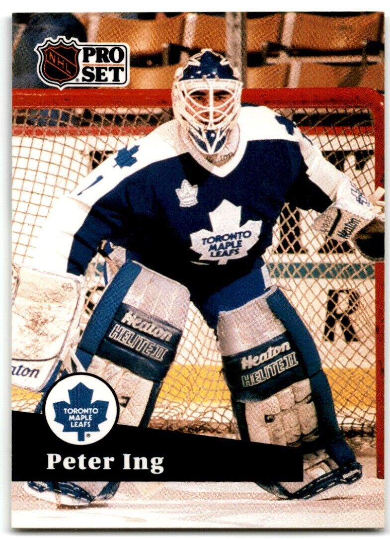 1991-92 Pro Set Peter Ing Toronto Maple Leafs #222