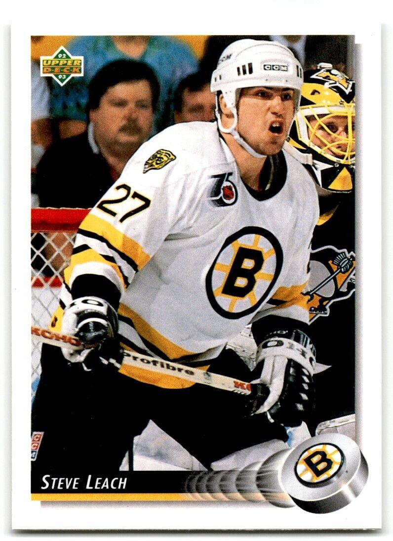 1992-93 Upper Deck Steve Leach Boston Bruins #61