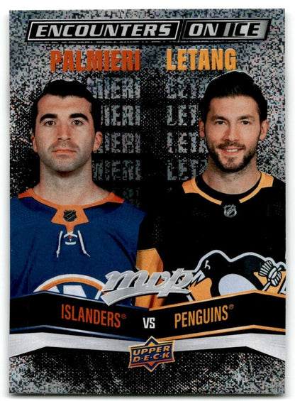 2022-23 Upper Deck MVP Encounters on Ice Kyle Palmieri/Kris Letang New York