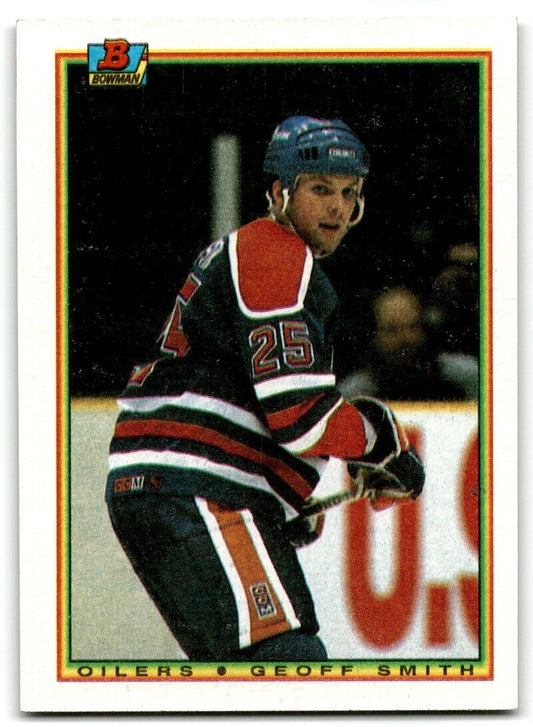 1990-91 Bowman Geoff Smith Rookie Edmonton Oilers #192