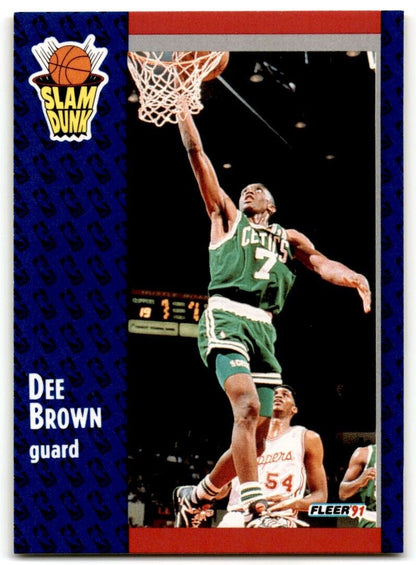 1991-92 Fleer Dee Brown Boston Celtics #228