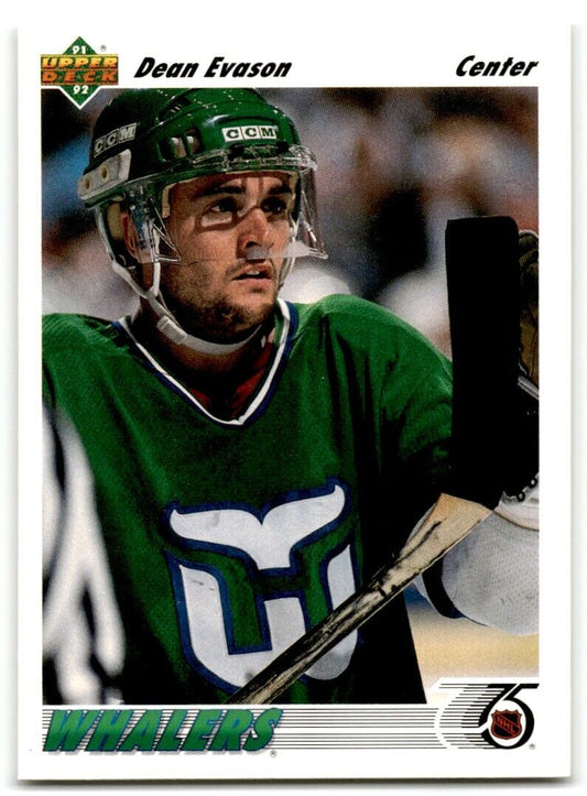 1991-92 Upper Deck Dean Evason Hartford Whalers #127