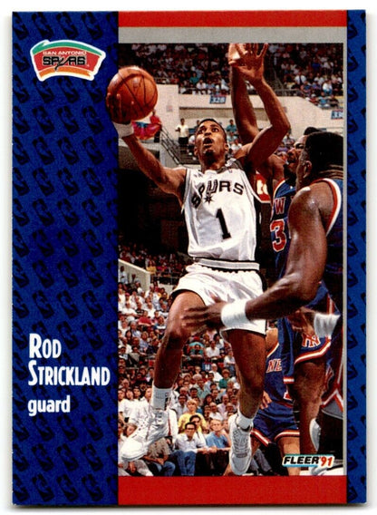 1991-92 Fleer Rod Strickland San Antonio Spurs #188